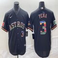 Nike Houston Astros #3 Jeremy Pena black majestic baseball jerseys Color version