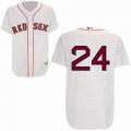 Boston Red Sox 24 Manny Ramirez white mlb jersey