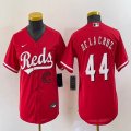 Youth Nike Cincinnati Reds #44 Elly De La Cruz red majestic baseball jerseys -BD 02