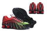 Men Nike Shox R4 black red yellow shoes