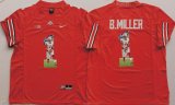 Ohio State Buckeyes Braxton Miller #1 red fashion college football jersey(3)