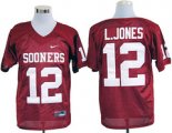 ncaa Oklahoma Sooners Landy Jones 12 red jersey