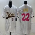 Nike San Diego Padres #22 Juan Soto white majestic baseball jerseys Joint name 03