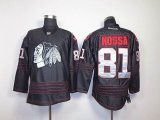 Chicago Blackhawks #81 Marian Hossa Black NHL Jerseys