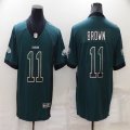 Philadelphia Eagles #11 Carson A.J. Brown green drift Color Rush Limited Jersey -BD