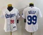 Youth Los Angeles Dodgers #99 Kelly Nike white majestic baseball Jersey-BD 01