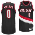 Adidas Portland Trailblazers LILLARD #0 black nab basketball jersey