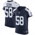 Custom Nike Dallas Cowboys Robert Quinn #58 blue white color rush limited jerseys