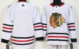 Adidas Chicago Blackhawks blank white hockey jersey