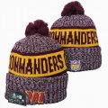 2024 Washington Commanders red white yellow NFL Sports Cuffed Knit Hats 01