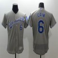 2016 Kansas City Royals #6 Lorenzo Cain gray Flexbase Authentic Collection Jersey