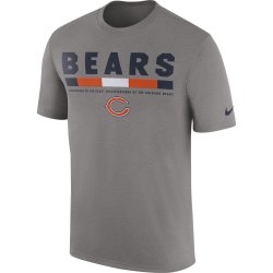 Chicago Bears Nike Sideline Legend Staff Performance T-Shirt - Gray