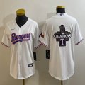 Women Nike Texas Rangers blank white majestic baseball jerseys 02