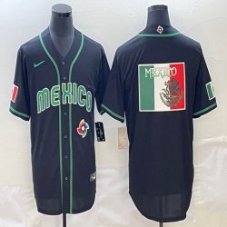 2023 World Cup Mexico blank black new majestic MLB baseball Jerseys-BD 20