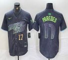 Nike Tampa Bay Rays #17 Paredes black majestic baseball jersey city version 01