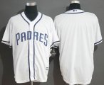 San Diego Padres blank white majestic mlb Jerseys