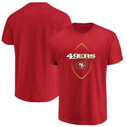 San Francisco 49ers Majestic Maximized Crew Neck T-Shirt â€“ Scarlet