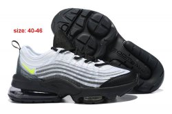 Men Nike Air Max Zoom 95 white black shoes