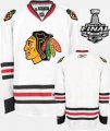 2013 NHL Stanley Cup Blank White Chicago Blackhawks Jerseys