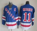 New York Rangers #11 Mark Messier CCM Blue hockey Jersey