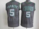 Boston Celtics 5 Garnett gray nba jersey