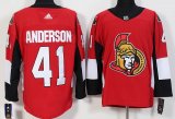 Adidas Ottawa Senators #41 Craig Anderson Red hockey jersey