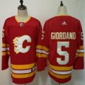 Adidas Calgary Flames #5 Mark Giordano red Ice hockey jersey