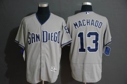 San Diego Padres #13 Manny Machado gray Flexbase Authentic Collection Jersey