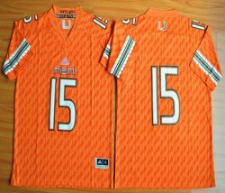 Miami Hurricanes Brad Kaaya 15 NCAA Football Jerseys - Orange