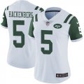 Women Nike New York Jets #5 Hackenberg white Color Rush Limited Jersey