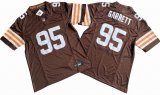 Cleveland Browns 95# Myles Garrett brown Nike Vapor F.U.S.E. Limited Jersey