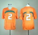 Nike Miami Hurricanes 2 Orange College Football Jersey