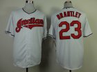 Cleveland Indians Michael Brantley #23 white mlb jerseys