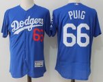 Los Angeles Dodgers #66 Yasiel Puig blue flexbase baseball jerseys