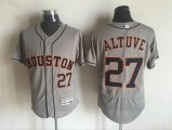 2016 Houston Astros Jose Altuve 27# gray Flexbase Authentic Collection Jersey