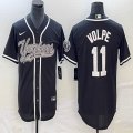 Nike New York Yankees #11 Volpe black majestic baseball Jerseys Joint name 02