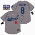 Youth Nike Los Angeles Dodgers Kobe Bryant gray 2020 Dodger World Series Champions majestic mlb jersey