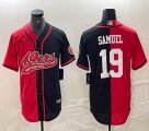 Nike San Francisco 49ers #19 Deebo Samuel red black splits baseball jerseys Joint name -BD 03