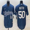 Nike Los Angeles Dodgers #50 Mookie Betts blue majestic baseball Jerseys Joint name -BD 04