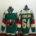 Minnesota Mikael Granlund 64# green new nhl hockey jerseys