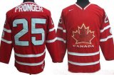 Team Canada 25 PRONGER red nhl jersey