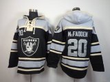 Oakland Raiders Darren McFadden #20 black gray nfl Hooded Sweatshirt