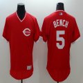 2016 Cincinnati Reds Johnny Bench 5# red elite baseball jersey