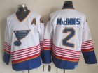 2015 St.Louis Blues #2 Al Macinnis white CCM NHL hockey Jersey A patch