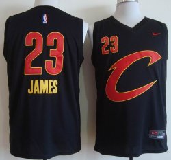 Nike Cleveland Cavaliers LeBron James #23 Black nba basketball jersey