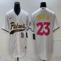 Nike San Diego Padres #23 Fernando Tatis Jr white majestic mlb Jerseys Joint name 02