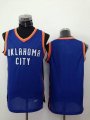 Oklahoma Thunder blank blue nba basketball jersey