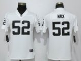 Women Nike Oakland Raiders 52 Khalil Mack white Color Rush Limited Jersey