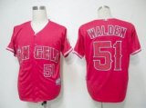 Anaheim Angels #51 WALDEN red MLB Jerseys