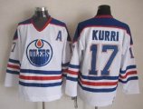 Edmonton Oilers Jari Kurri #17 throwback white CCM nhl jersey A patch